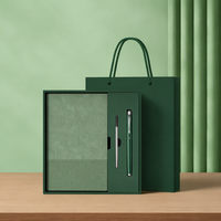 Ensemble cadeau carnet et stylo avec logo personnalisé, OEM, journal à couverture souple pour les professionnels, stylos métalliques en gros