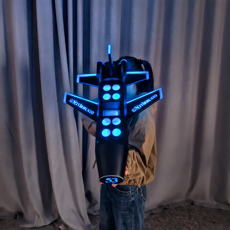 Soporte masturbador con luz de siete colores