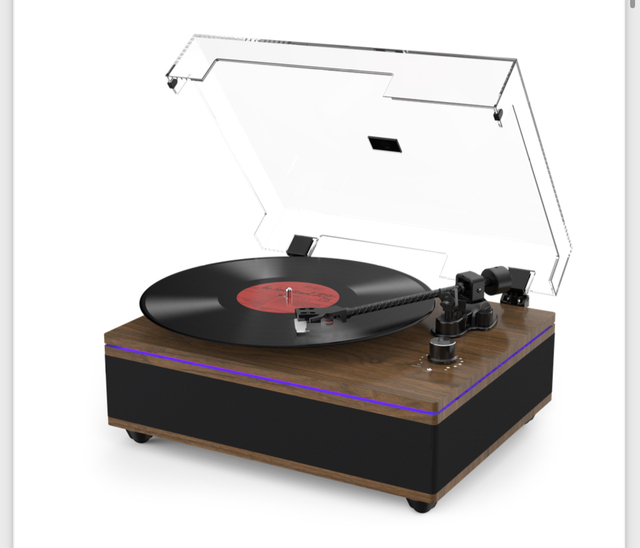 Factory New Product Own Mold LED Light A-T Cartridge Record Player Vinyl Player Turntable Gramophone