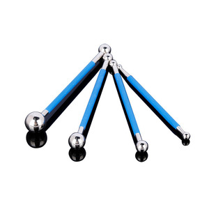 Steel Ball Grout Applicator Tool Set 4Pcs Blue Handle Durable For Tile Edge Sealing And Decoration - Product Image 4