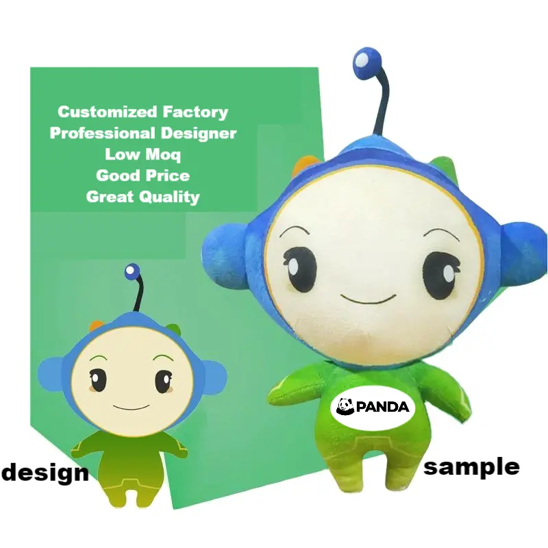 Fabricante OEM personalizado peluche suave almohada muñecas Plushie modificaciones gratuitas dibujos animados animales de peluche juguetes de peluche para niños regalos