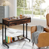 Bureau portable moderne mobile pour ordinateur portable avec tiroirs à roulettes petit bureau debout à domicile avec canapé table d'appoint lit bureau design