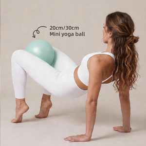 Mini Pelota de Yoga con Logotipo Personalizado de 20 cm, Pelota de Pilates Pequeña con Bomba de Aire, Antiexplosión, Antideslizante, para Entrenamiento de Core y Yoga - Product Image 5
