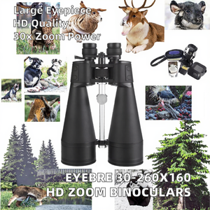 Jumelles professionnelles haute définition Eyebre 30-260*160 Zoom Construction métallique Grande lentille oculaire Garantie 1 an Chasse <span class=keywords><strong>Golf</strong></span> - Product Image 2