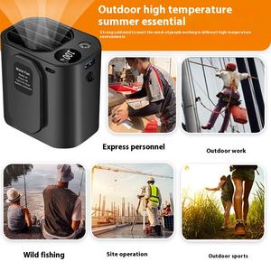 Ventilateur rechargeable multifonctionnel à main Ventilateur de cou à longue portée Ventilateur de taille suspendu portable pour le camping en plein air - Product Image 3