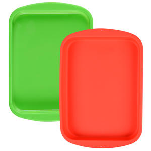 Moule à pain et à gâteau en silicone antiadhésif résistant à la chaleur de qualité alimentaire pour cuisine, plateau de cuisson rectangulaire peu profond pour four - Product Image 2