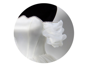 2023 Vestido De Novia Al Por Mayor Vestido De Boda De satén Casamento vestidos De invitados De boda señoras mujeres Vestido De novia sencillo - Product Image 6