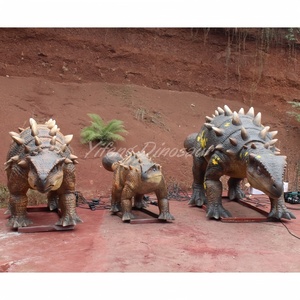 Groupe d'Ankylosaures Animatroniques Personnalisable de 5 M pour <span class=keywords><strong>Parc</strong></span> à Thème Dinosaure - Product Image 3