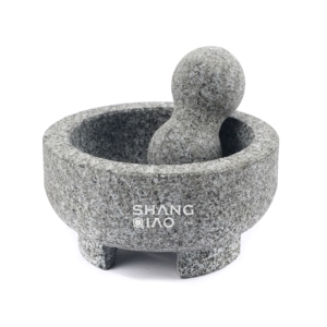 Juego de mortero y Maja de granito de Venta caliente <span class=keywords><strong>Molcajete</strong></span> <span class=keywords><strong>Guacamole</strong></span> Bowl Molinillo de piedra natural - Product Image 1