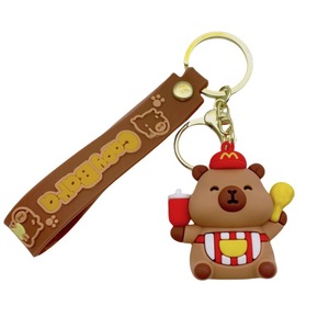 Llavero Creativo <span class=keywords><strong>de</strong></span> Capibara <span class=keywords><strong>Hamburguesa</strong></span> - Pequeño Regalo - Bolsa <span class=keywords><strong>de</strong></span> Goma Suave <span class=keywords><strong>de</strong></span> PVC - Colgante <span class=keywords><strong>de</strong></span> Llavero Resistente al Agua - Muñeco - Product Image 6