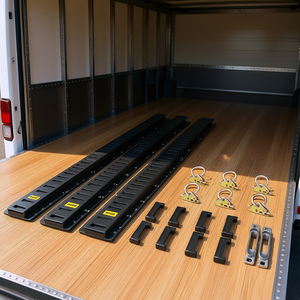 Vevor Kit de Rieles de Amarre E-Track de 5 Pies, 4 Rieles, 8 Anillos O, 8 Puntos de Amarre para Control de Carga - Product Image 2