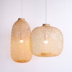 Lámpara de Mimbre Natural Hecha a Mano para Interiores y Exteriores, Portavelas con Asa para Decoración del Hogar, Venta al Por Mayor - Product Image 3