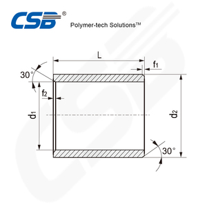 ขายดีมาก แบริ่งพลาสติกแบบหล่อลื่นในตัว/แบริ่งธรรมดา/แบริ่งแบบสวม/แบริ่งปลอก EPB3 - Product Image 5