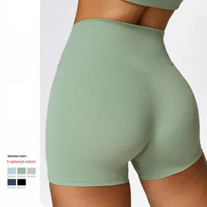 Pantaloncini sportivi estivi damochici per donne pantaloncini da Yoga Fitness collant a vita alta con lifting dell'anca elasticizzato pantaloncini da corsa da ginnastica 2024