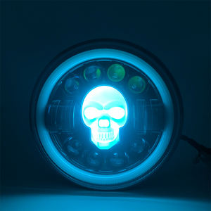 Sistema de Iluminación para Motocicleta Skull Ghost de 7 Pulgadas, Luces LED de 12 Voltios, Faro Delantero Blanco para Motocicletas - Product Image 6