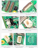 Placa base Raspberry Pi 5, placa de brazo de 4GB para Linux, programación Python, PCIe, Gigabit Ethernet, tarjeta de programación de desarrollo