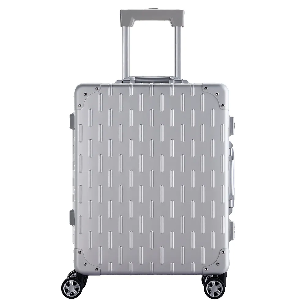 Hot Sale Metal Suitcase Luxury Lightweight Wheels Hard Trolley Pilot Aluminum Frame Suit Case Travel Box Luggage Travelling Box