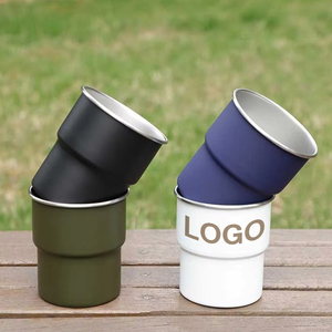 Tazza da Campeggio in Acciaio Inox a Parete Singola, per Uso Alimentare, Portatile per Esterni, Vendita all'Ingrosso - Product Image 1