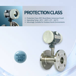 高精度デジタル記録タービン流量計4-20mA信号水道水排水油工場供給卸売価格 - Product Image 2