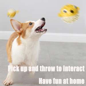 Juguete Interactivo para Perros PuppyPlay, de Goma, Resistente al Agua y a las Mordidas, Diseño de Pez Puffer de Dibujos Animados, para Accesorios de Juego para Mascotas, en Bolsa - Product Image 5