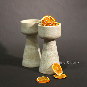 <span class=keywords><strong>Bougeoir</strong></span> en marbre <span class=keywords><strong>moderne</strong></span> <span class=keywords><strong>Bougeoir</strong></span> conique en marbre vintage élégant pour la décoration de la table à manger et l'ambiance romantique - Product Image 4