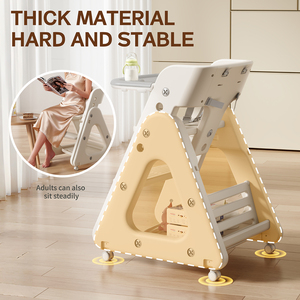 Chaise haute pour bébé en plastique HDPE entièrement lavable, hauteur réglable, multifonctionnelle, portable, facile à utiliser, chaise de repas pour tout-petits - Product Image 5