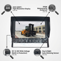 7-Zoll IP69K Wasserdichtes AHD-Monitorsystem | 700 Nits Hochleistungs-Rückfahrkamera 1080P Metallgehäuse für Offene Kabinen-Gabelstapler und Traktoren