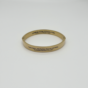 Fashion <b>Bangle</b> 316L Stainless Steel PVD Gold Plating Sustainable Resistant Jewelry Bracelet - Product Image 2