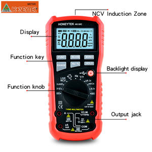 Multimètre numérique industriel HK68C, voltmètre AC/DC, ampèremètre, testeur de données, multimètre portable, réparation de téléphones mobiles, testeur d'ohms - Product Image 2
