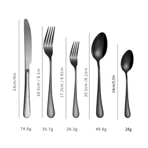 <span class=keywords><strong>Set</strong></span> di posate in acciaio inossidabile <span class=keywords><strong>titanio</strong></span> nero e oro da 24 pezzi, molto venduto, con <span class=keywords><strong>coltelli</strong></span>, forchette e cucchiai lucidati a specchio, con scatola portatile. - Product Image 1