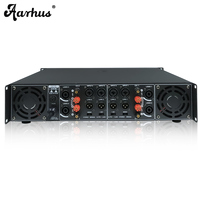 Amplificador de Potencia de Audio Estéreo Aarhus SY-4300 2U Clase H de 4 Canales y 300W*4 para Música Ambiental en Supermercados