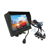 Moniteur de voiture, de bus et de camion TFT LCD de 9 pouces, pare-soleil pour moniteur de voiture, moniteur de recul HD pour voiture