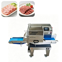 Machine à trancher à haut rendement pour viande de porc cuite, tofu séché, bacon, saucisses, charcuterie, poisson cuit, viande, bacon et steak