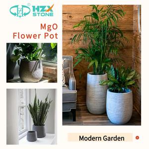 وعاء نباتات مستطيل عالي الجودة من الألياف الطينية MGO بتصميم عصري للاستخدام الداخلي والخارجي للمنزل والحديقة - Product Image 4