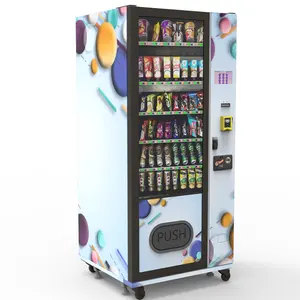 Easy Control Slim Size Snacks And Drinks Vending Machine Combo Vending Machine