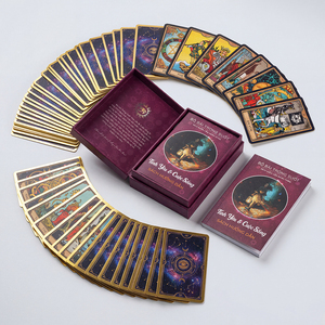 Stampa Personalizzata di Carte <span class=keywords><strong>dei</strong></span> <span class=keywords><strong>Tarocchi</strong></span>, Mazzo di Oracoli con Nucleo Nero 350gsm, <span class=keywords><strong>Gioco</strong></span> Spirituale Personalizzato con Scatola Rigida di Lusso - Product Image 6