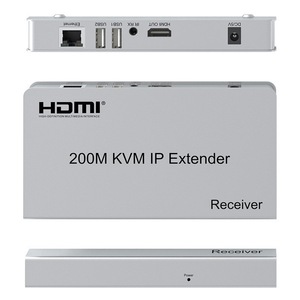 Extenseur 4K pour 200 m sur fibre pour <span class=keywords><strong>KVM</strong></span> métallique <span class=keywords><strong>IP</strong></span> RJ45 Ethernet CAT5e/6 émetteur-récepteur USB clavier souris 3D DTS - Product Image 6