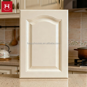 Case felici armadi da cucina classici porta pannello personalizzato in legno di quercia piccola foglia di ciliegio in legno massiccio MDF pannello di particelle multistrato - Product Image 1