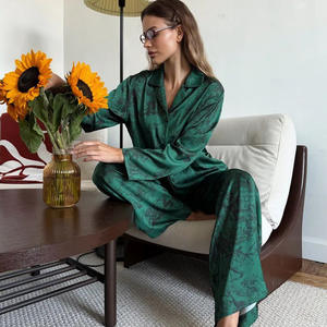 Pyjama de luxe imprimé SMOOTH pour l'automne et l'hiver, ensemble deux pièces à manches longues et pantalon, peut être porté à l'extérieur ou à <span class=keywords><strong>la</strong></span> <span class=keywords><strong>maison</strong></span> - Product Image 6