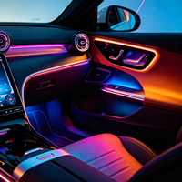 Éclairage d'ambiance pour voiture W206 pour Mercedes-Benz Classe C 2022-2025, lampe intérieure, tweeter rotatif 4D, éclairage de dossier, sortie d'air turbine