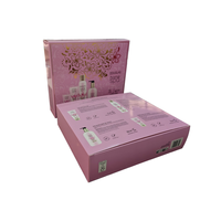 Ensemble d'emballages cosmétiques de luxe personnalisés Finition de stratification mate pour brillant à lèvres Crème pour le visage Poudre libre et boîtes de crème pour les yeux