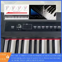 Instrumentos musicais, teclas de piano eletrônico, instrumento de teclado, 88 teclas, piano digital
