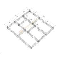 Cielo Raso Redondo de Aleación de Aluminio de 400mm*400mm con Forma Personalizada y Material de Aluminio Duradero