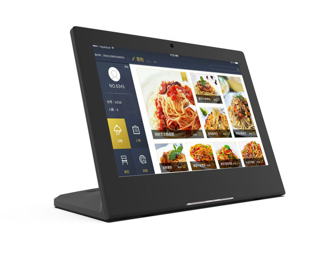 Android 8.1 L Shape Tablet Pc 10.1 Inch for Restaurant Feedback Control and Ordering System with Rj45 Port Wifi Camera Speaker