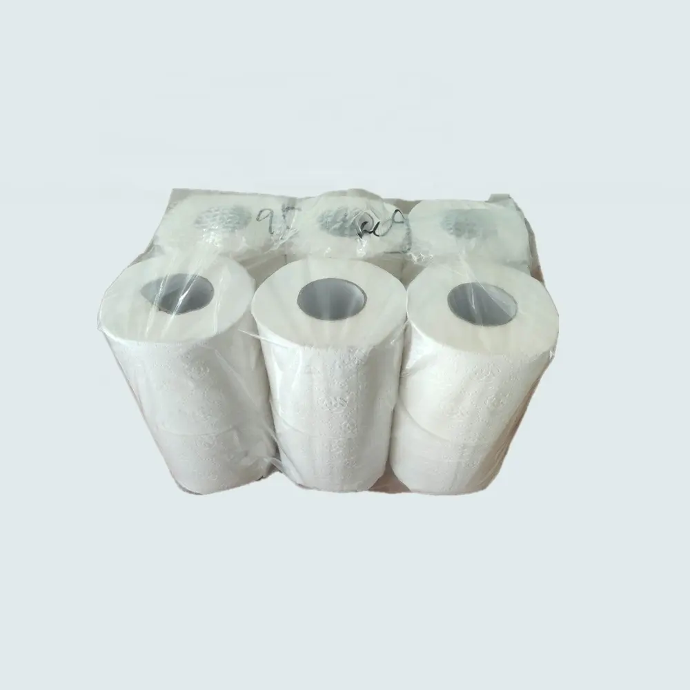 Kertas Toilet Tissue Jumbo Gulungan Kertas Toilet Kertas Papel Higienico 12 Gulungan Dalam Polybag Jelas
