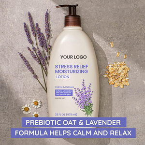 Lotion corporelle à la lavande biologique avec beurre de karité et huiles végétaliennes Acide hyaluronique Apaisant Hydratation nocturne <span class=keywords><strong>pour</strong></span> peaux sèches Soulagement du stress - Product Image 2