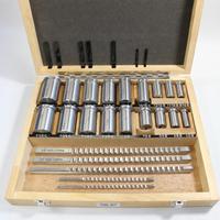 Lot de 30 broches à cannelures HSS industrielles – Couvre les tailles métriques et impériales, avec douilles de calage et outils de brochage essentiels