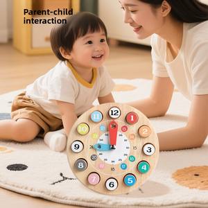 デジタル時計パズル加算引き算操作ステレオビルディングブロック幼児教育教育用おもちゃ - Product Image 3