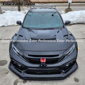 Capó de Fibra de Carbono Estilo Vari Vrs para <span class=keywords><strong>Honda</strong></span> <span class=keywords><strong>Civic</strong></span> <span class=keywords><strong>FK8</strong></span> <span class=keywords><strong>Type</strong></span> <span class=keywords><strong>R</strong></span> - Product Image 2