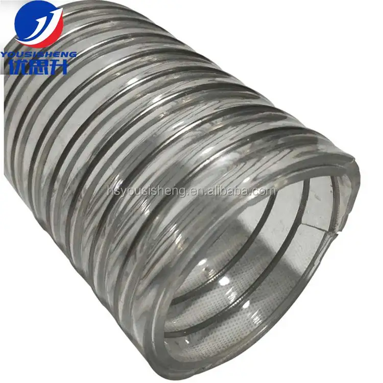 YSS שמן שאיבת עיבוי חסר ריח שקוף PVC פלדת חוט מחוזק צינור טמפרטורה גבוהה עמיד פלסטיק צינור